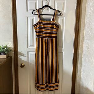 3/$18 Japna Striped Sleeveless Jumpsuit Size Large
